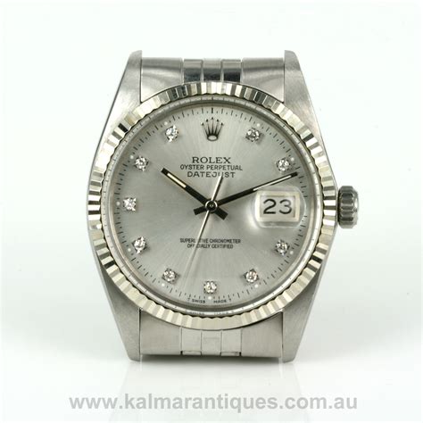 rolex oyster perpetual datejust model 16014|rolex datejust 16013 diamond bezel.